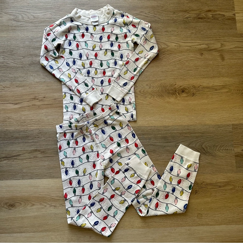 Hanna Andersson Bright Bulbs Long John Pajama Set